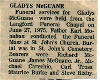 McGuane, Gladys